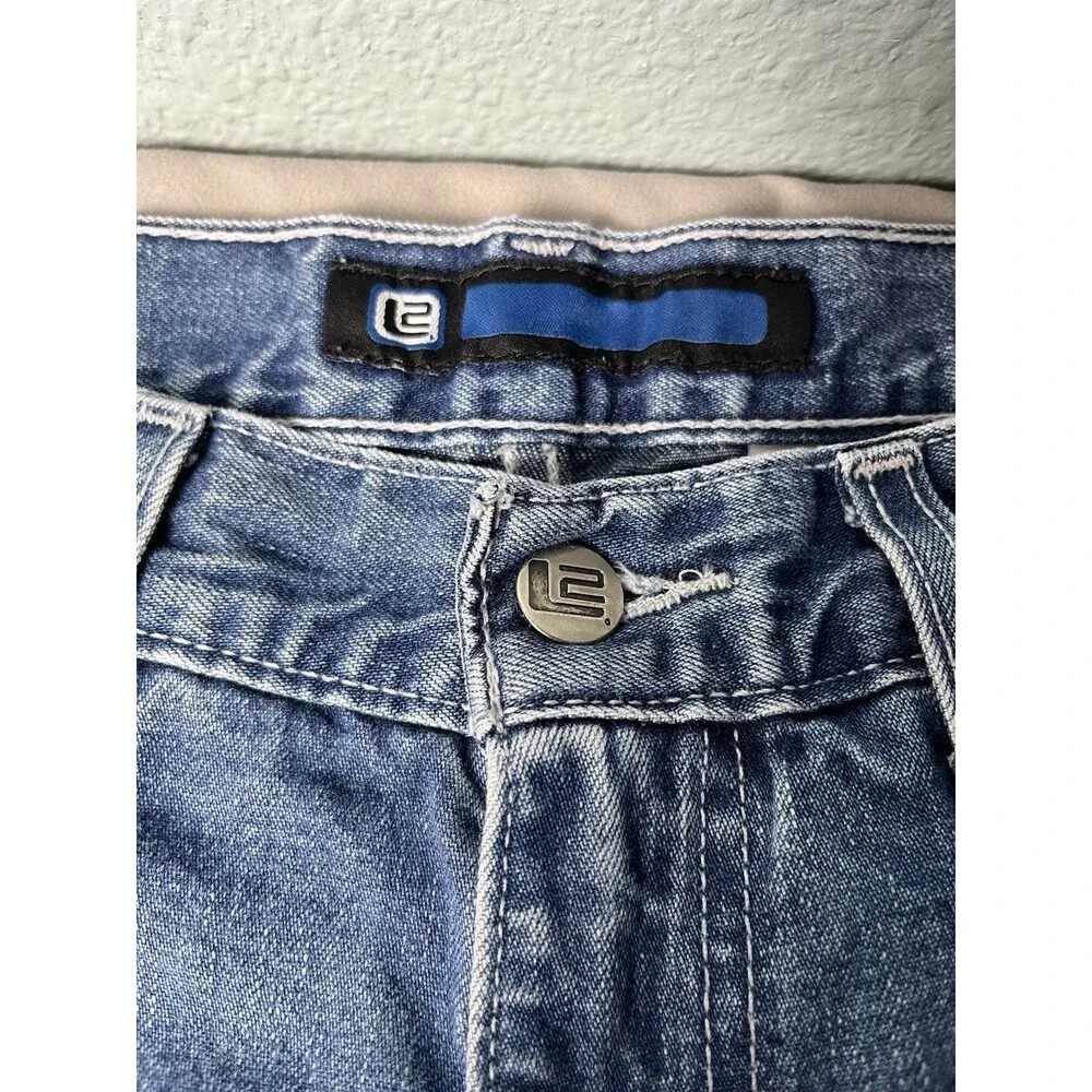 VTG 90s Y2K Levis L2 Carpenter Denim Shorts Men's 31 Baggy Wide Leg Skater Jean